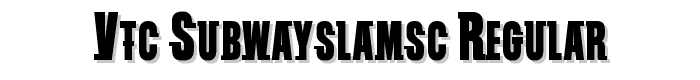 VTC SubwaySlamSC Regular font